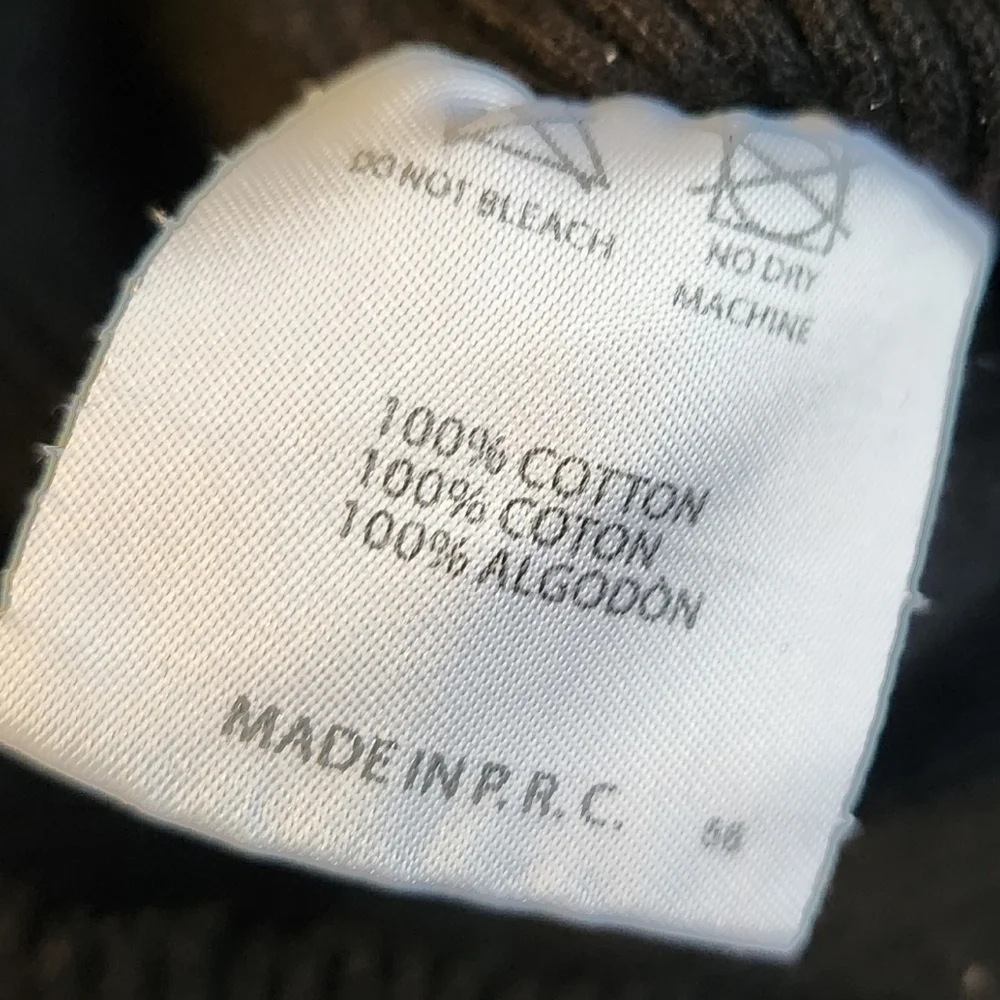 Brandy Melville Ribbed Long Sleeve Button Down Collared  Carolyne Top - Black - Picture 6 of 7